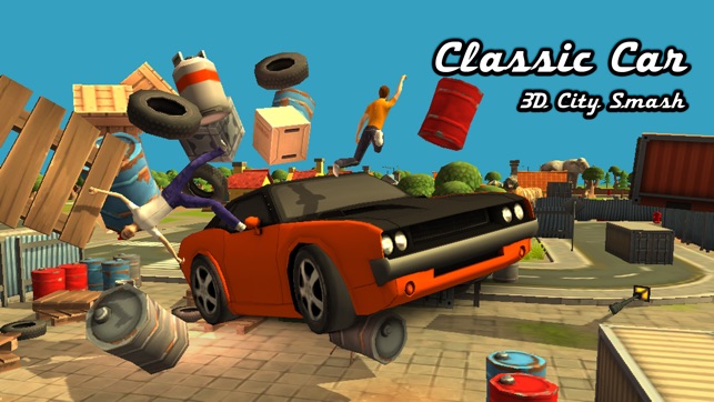 Classic Car City Smash 3D