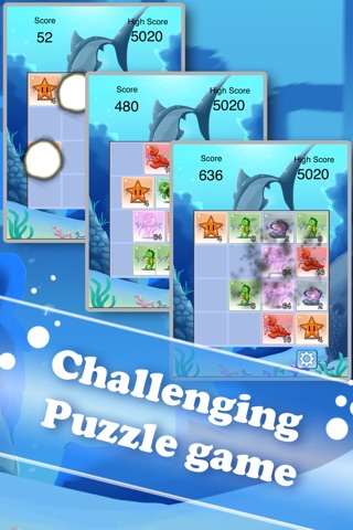 2048 Shark Attack FREE screenshot 2