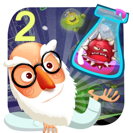 Crazy Doctor VS Weird Virus 2 Free - A matching puzzle game Icon