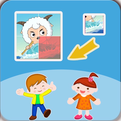 Cartoon Puzzle - Sheep & Wolf iOS App