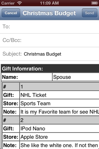 Christmas Budget Lite screenshot 4