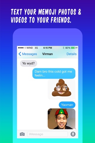 MEmoji - GIF selfies with emoji accessories! screenshot 2