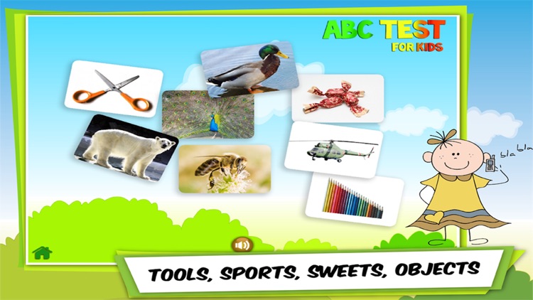 ABC Test for Kids: Find Animals, Letters, Numbers, Fruits, Vegetables, Shapes, Colors and Objects in English - Lite Free