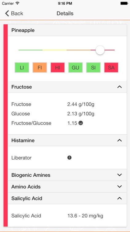 ALL i CAN EAT - the food intolerance list for lactose, fructose, histamine, gluten, sorbitol and salicylic acid screenshot-3