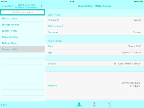 Caseload screenshot 3