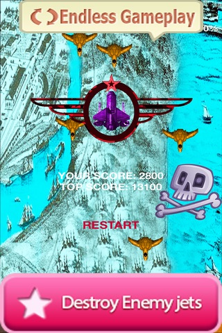 Metro Air Fighter Battleship crush saga : sky jet shooting game and defend your city screenshot 2