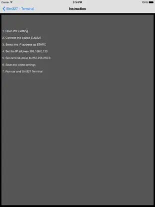 Screenshot 2 Elm327 WiFi Terminal OBD iphone