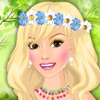 Spring Look - Make Up for Girl in Beauty Salon Spring Look - Make Up for Girl in Beauty Salon