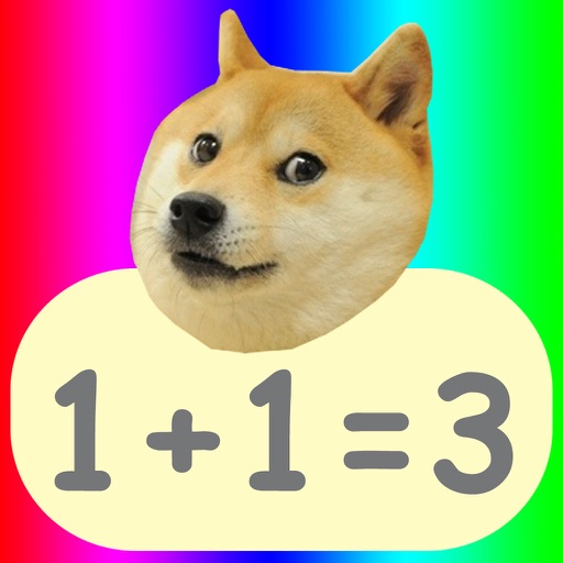 1+2=3 Doge Version icon