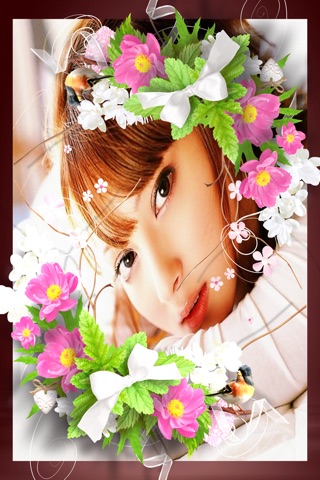 Flower Stickers-photo frame free make wonderful flower world screenshot 4