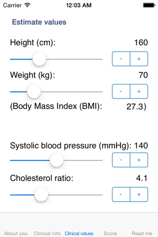 QRISK2 screenshot 3