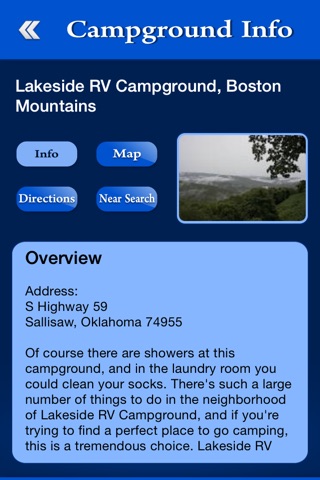 Oklahoma Campgrounds Guide screenshot 3