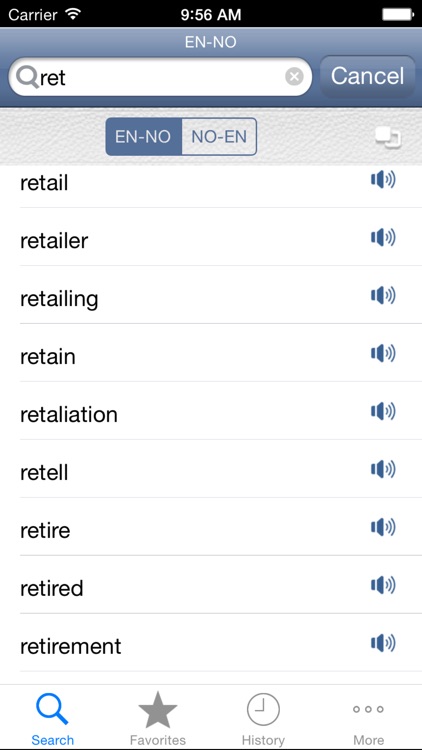 Norwegian<>English Dictionary