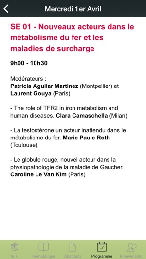 Hématologie congrès de la SFH 2015(圖4)-速報App