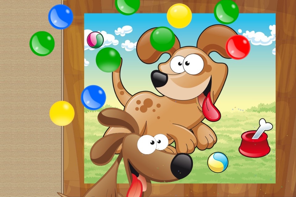 Cute Dogs Jigsaw Puzzles for Kids and Toddlers Lite - Preschool Learning by Tiltan Games screenshot 3