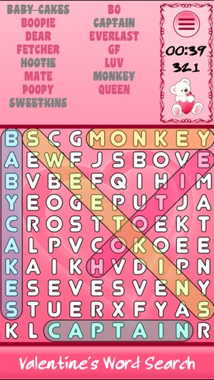 Valentine's Day Word Search HD(圖5)-速報App