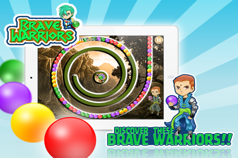 Brave Warriors - Palm Loops with Hot Spot Marbles screenshot 2