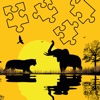 African Animals: Puzzles with all African Animals