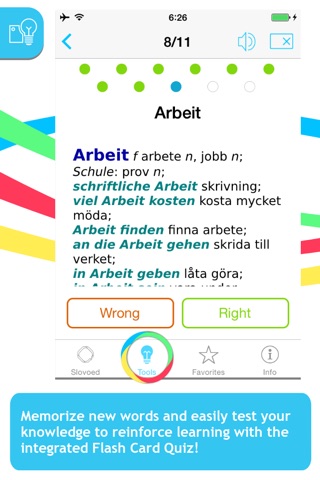 Swedish <-> German Slovoed Classic talking dictionary screenshot 4