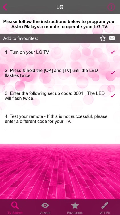 Remote Controller Codes for Astro Malaysia