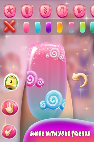 Princess Nail Fashion Salon Party - Girl Party Games screenshot 3