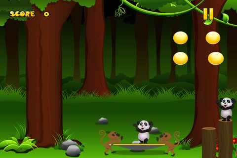 Jumping Bubble Panda - Two Monkeys and a Bear screenshot 2