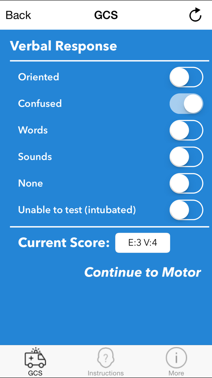 GCS 2015 - Glasgow Coma Scale Calculator