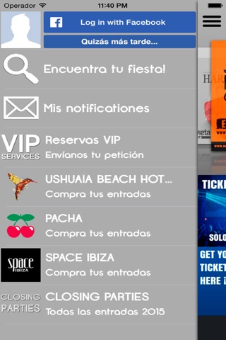 Ibiza Tickets screenshot 2