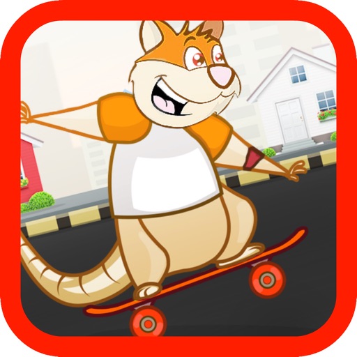 Rat on Skateboard jump Games - Fun Game For Free Icon