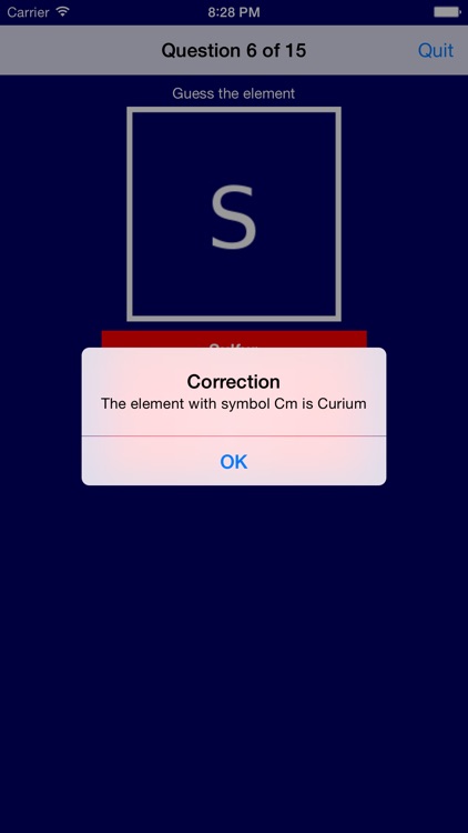Atomic Element Quiz screenshot-3