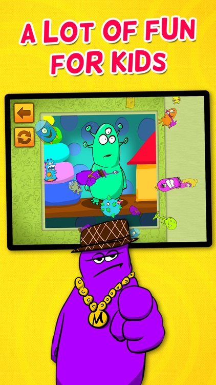 Kids & Play Friendly Monsters Puzzles for Toddlers and Preschoolers screenshot-4