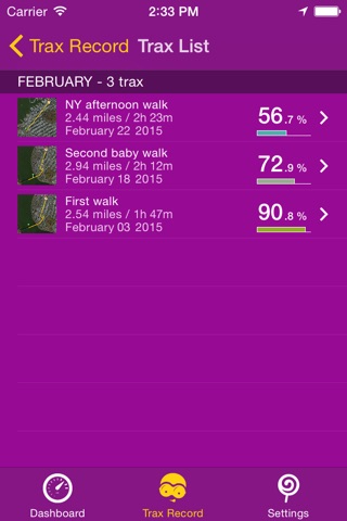 BabyTrax - Never miss your baby walks! screenshot 3