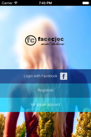 Facecjoc - Social network Italiano dei dialetti screenshot 2