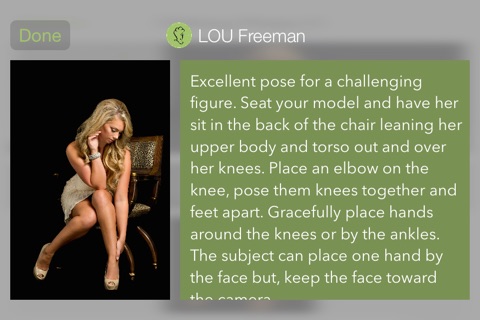 LOU Freeman - Fashion & Glamour Posing - Sitting screenshot 3