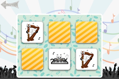 Free Memo Game Music Instruments Cartoon screenshot 3
