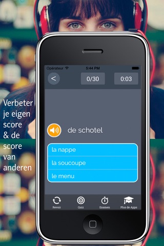 Learn Dutch and French: Memorize Words screenshot 4
