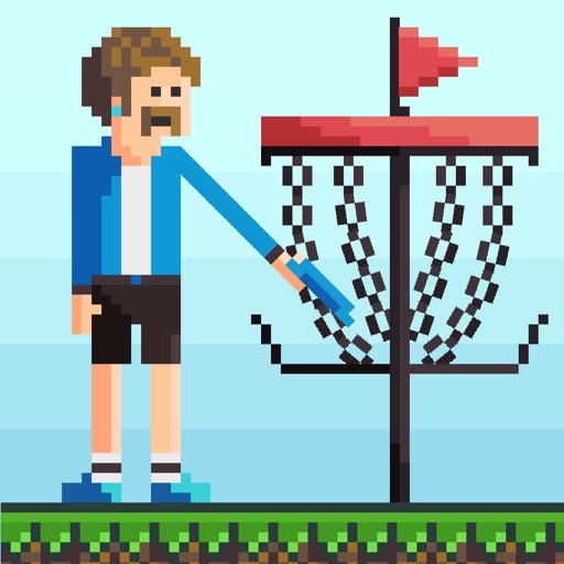 Pixel Disc Golf Icon