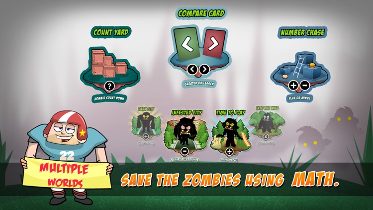 Math Vs Zombies - Math Games Grade K - 5 screenshot-1