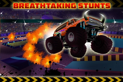 Monster Truck Stunts - 4x4 Jeep Driving Simulator Game in 3D Arena screenshot 3