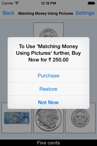 Matching Money Using Pics(AUD) screenshot 2