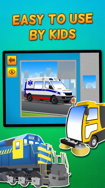 Kids & Play Cars, Trucks, Emergency & Construction Vehicles Puzzles – Free screenshot-3