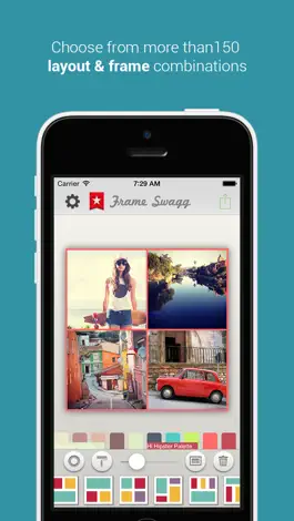 Game screenshot Frame Swagg - Photo collage maker to stitch pic for Instagram FREE apk