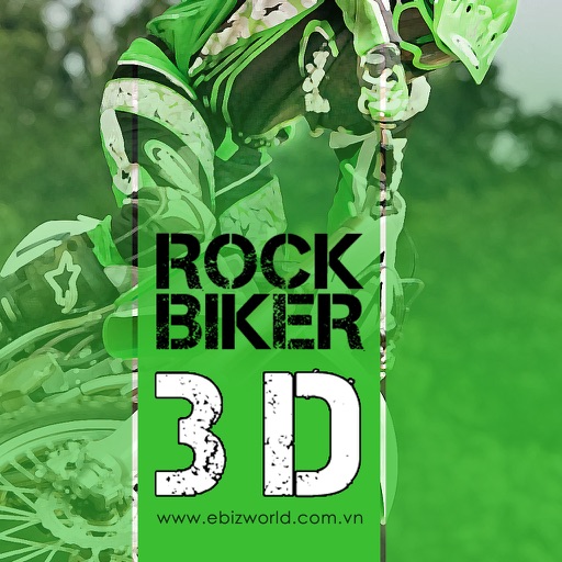 Rock Biker 3D Icon