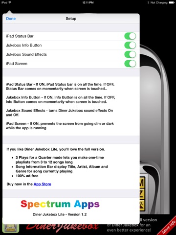 Diner Jukebox Lite screenshot 2
