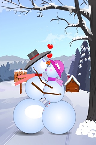 Snow Man Kissing screenshot 3