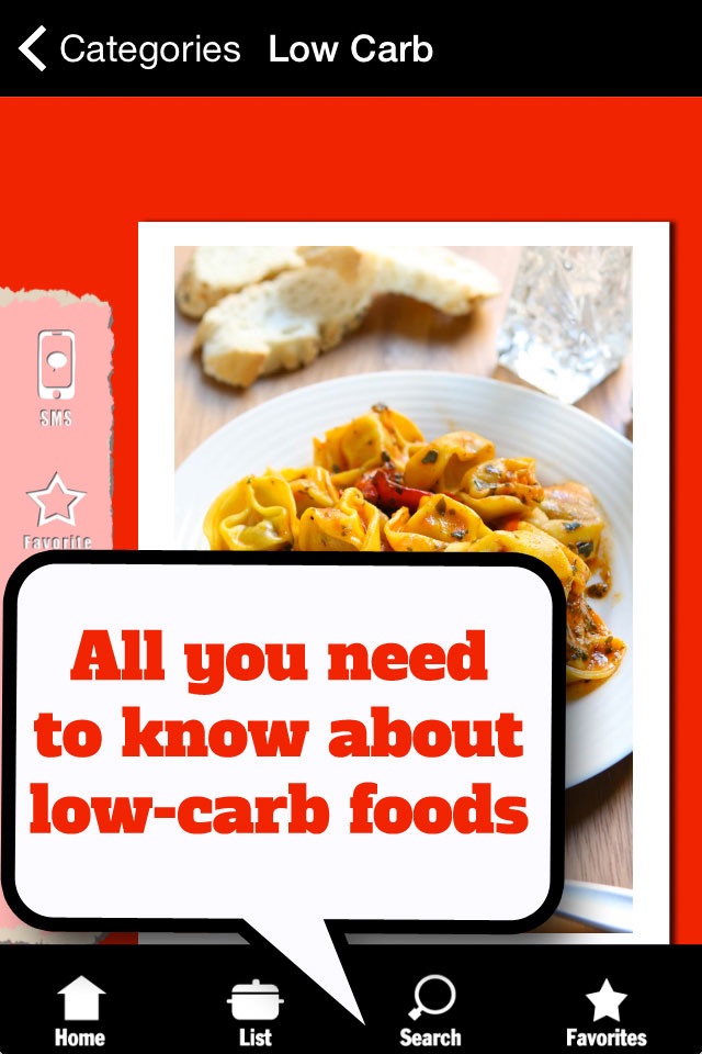 Low Carb Food List - Foods with almost no carbohydrates screenshot 3