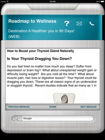 Dr. Nathalie Roadmap to Wellness App HD screenshot 4