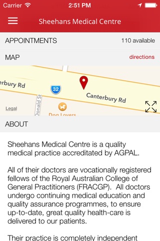 Sheehans Medical Centre screenshot 2