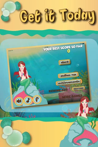 Mermaid Magical Jump, Underwater Ocean World Treasure Adventure FREE screenshot 2