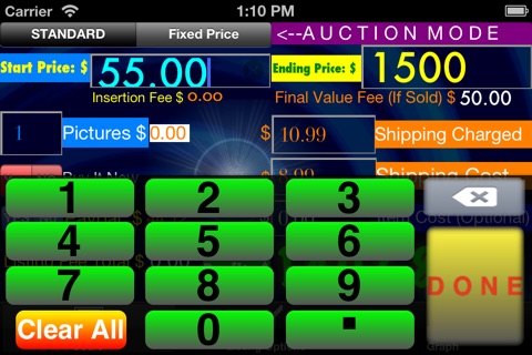 Auction Calc (for Ebay Paypal Profit Projections) screenshot 3